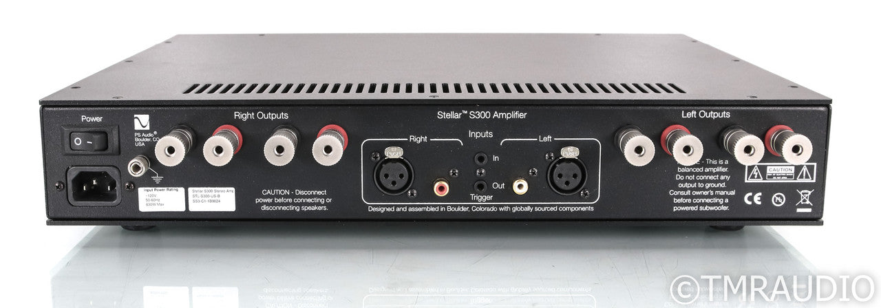 PS Audio Stellar S300 Stereo Power Amplifier; S-300; Black (Used)