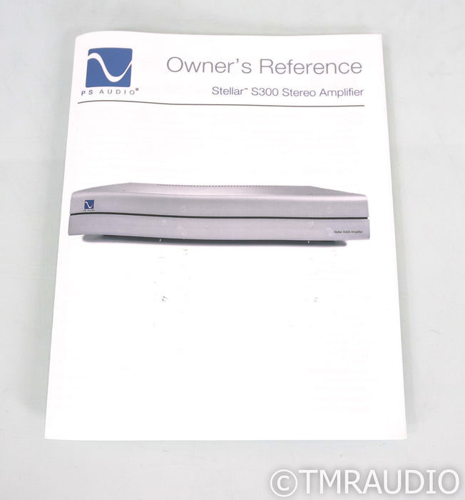 PS Audio Stellar S300 Stereo Power Amplifier; S-300; Black (Used)