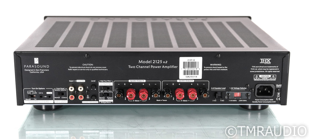 Parasound NewClassic 2150 v.2 Stereo Power Amplifier; Black; 2150V2