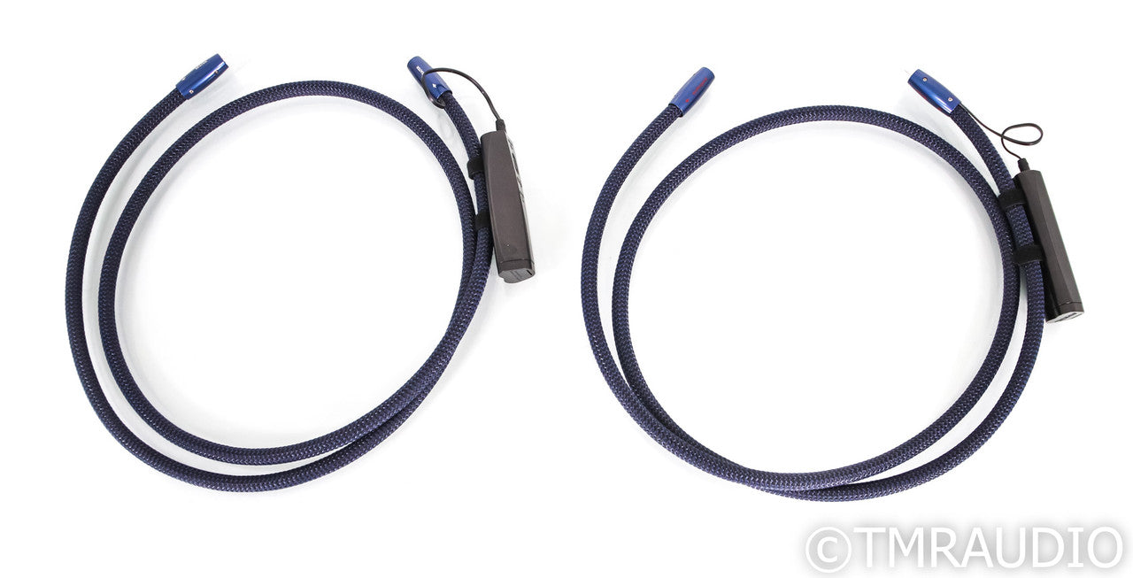 AudioQuest Water RCA Cables; 1.5m Pair Interconnects; 72v DBS