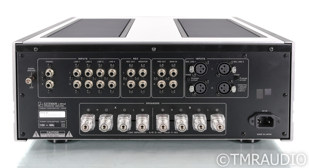 Luxman L-507uX Stereo Integrated Amplifier; L507uX; Remote; Silver