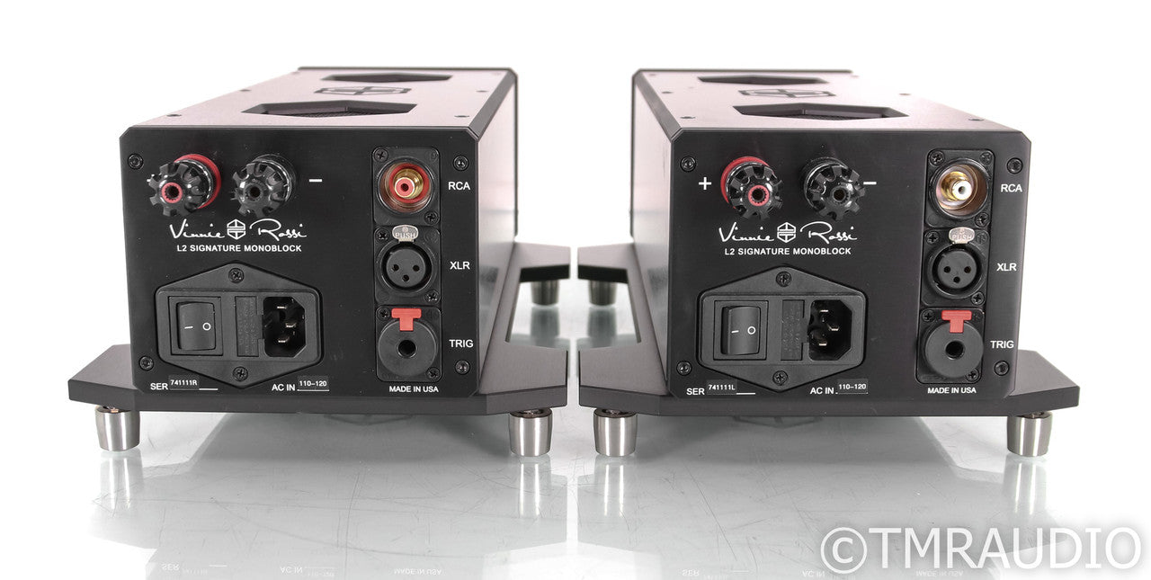 Vinnie Rossi L2 Signature Mono Power Amplifiers; Black Pair