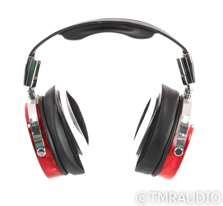 Rosson Audio RAD-0 Open Back Planar Magnetic Headphones; Red and White Resin