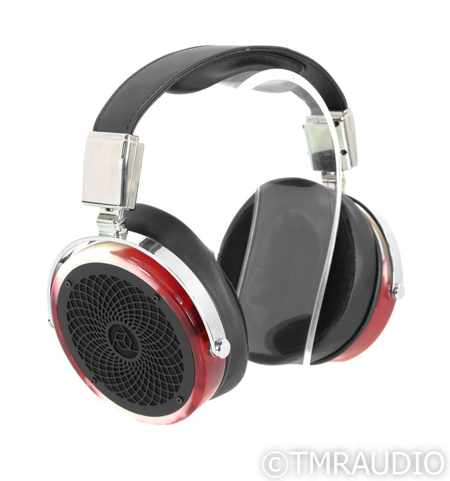 Rosson Audio RAD-0 Open Back Planar Magnetic Headphones; Red and White Resin