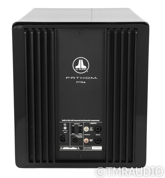 JL Audio Fathom F113v2 13.5" Powered Subwoofer; Gloss Black; F-113 V2