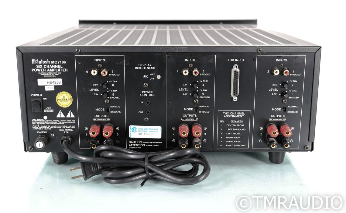 McIntosh MC7106 Six Channel Power Amplifier; MC-7106