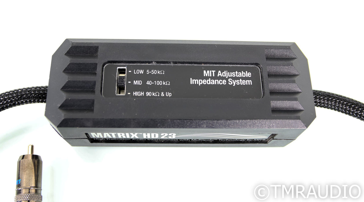 MIT Matrix HD 23 RCA Cables; 1m Pair Interconnects