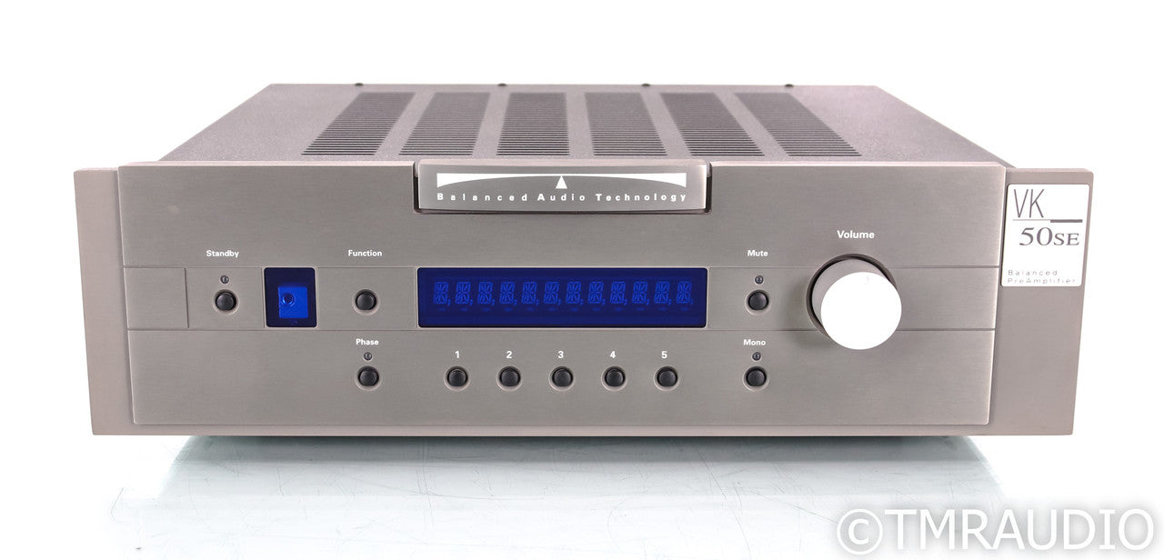 BAT VK-50SE Stereo Balanced Tube Preamplifier; Black; Remote