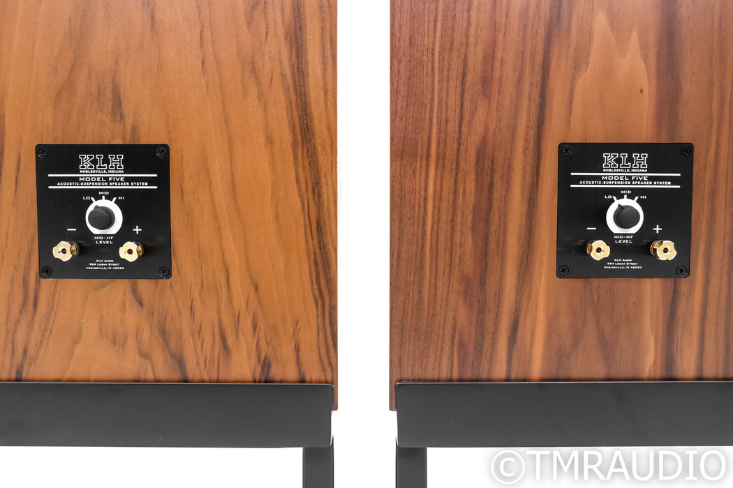 KLH Model Five Bookshelf Speakers; Pair w/ Stands (Open Box)