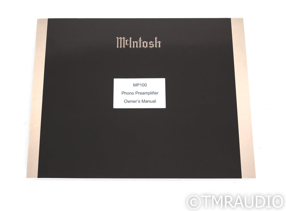 McIntosh MP100 MM / MC Phono Preamplifier; MP-100; A/D Converter