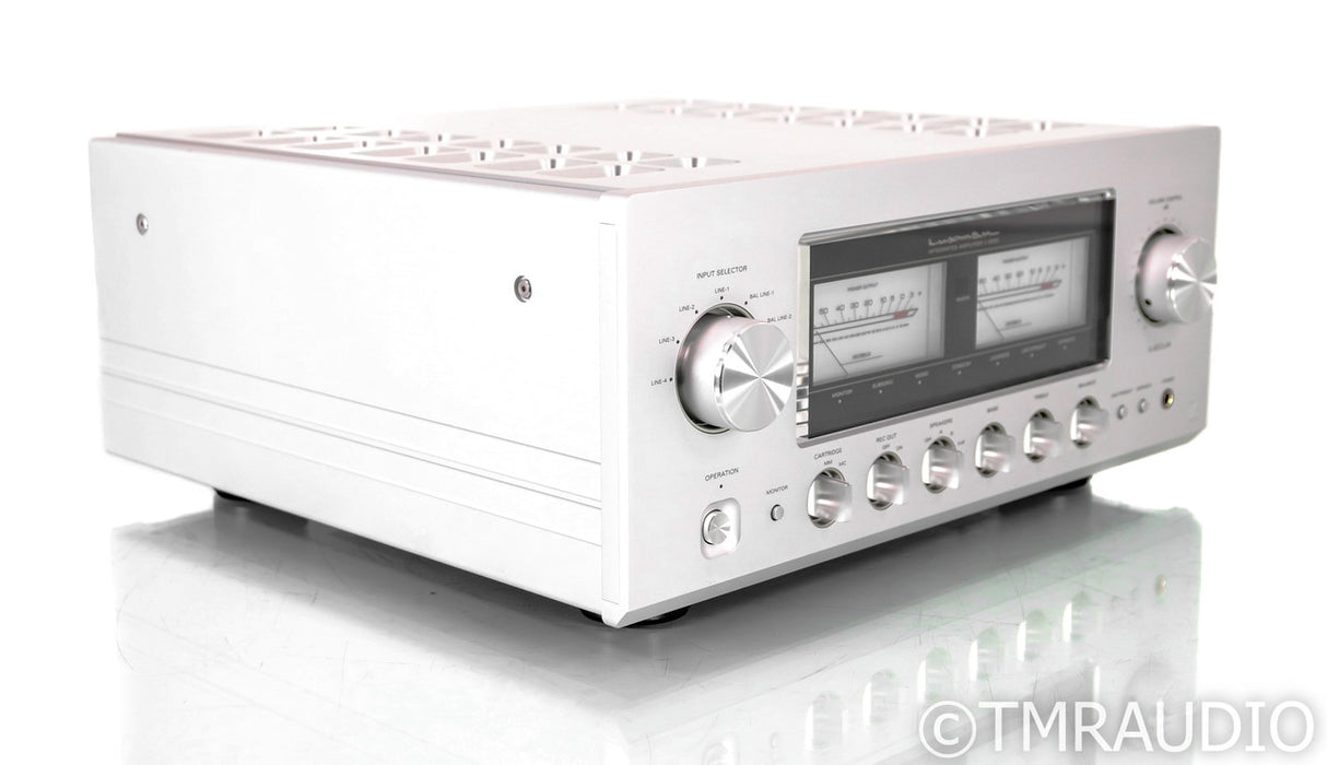 Luxman C-509X Stereo Integrated Amplifier; L509X; Remote; Silver; MM / MC Phono