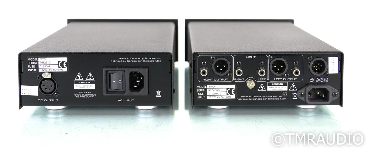 Simaudio Moon 310LP MM / MC Phono Preamplifier; 320S Power Supply; Black