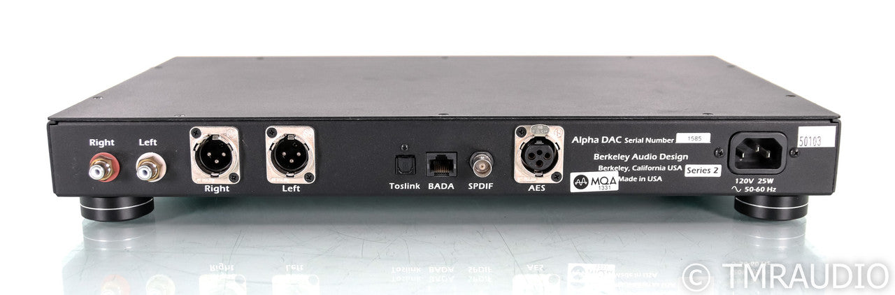 Berkeley Audio Design Alpha DAC Series 2 D/A Converter; Remote; Silver; MQA