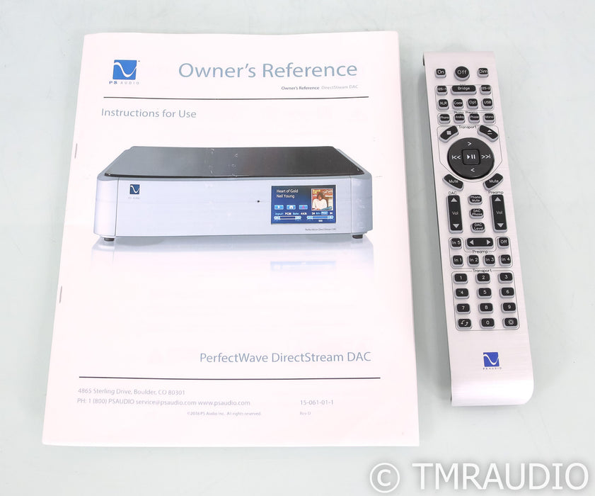 PS Audio Perfectwave DirectStream DAC; Remote; Black; D/A Converter; DSD