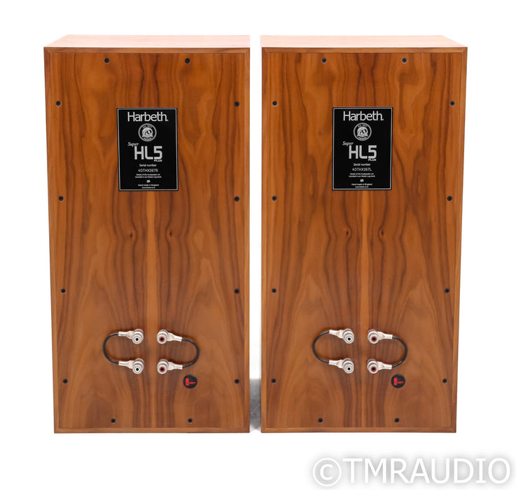 Harbeth Super HL5 Plus 40th Anniversary Bookshelf Speakers; Walnut Pair; SHL5+