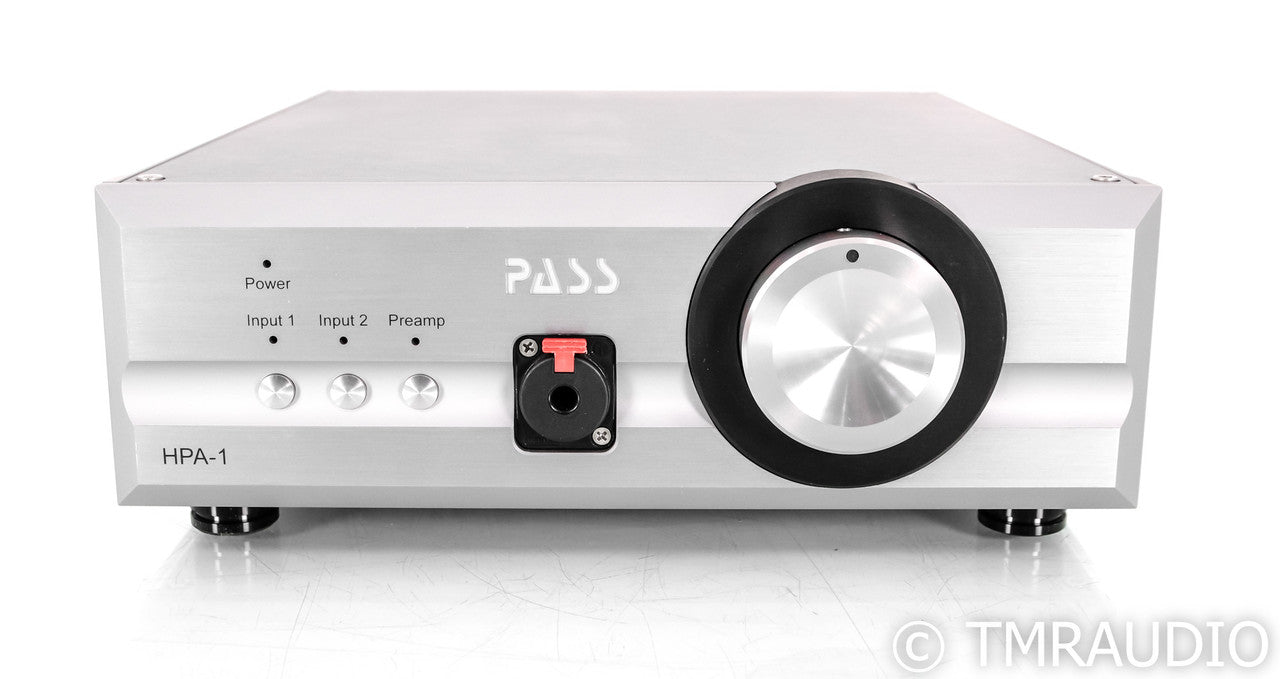 Pass Labs HPA-1 Headphone Amplifier; HPA1; Silver
