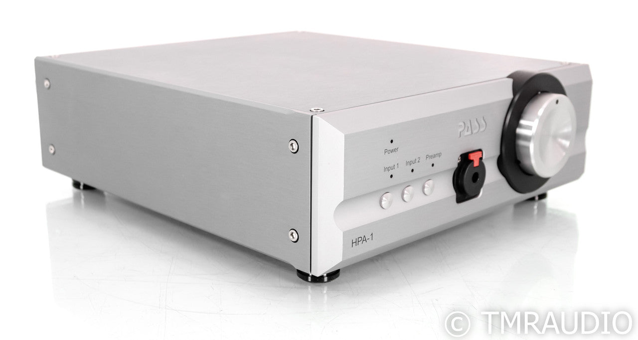 Pass Labs HPA-1 Headphone Amplifier; HPA1; Silver