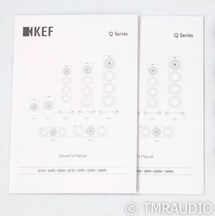 KEF Q750 Floorstanding Speakers; Walnut Pair; Q-750