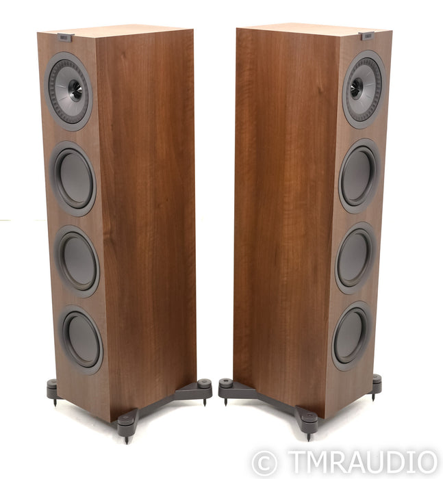KEF Q750 Floorstanding Speakers; Walnut Pair; Q-750