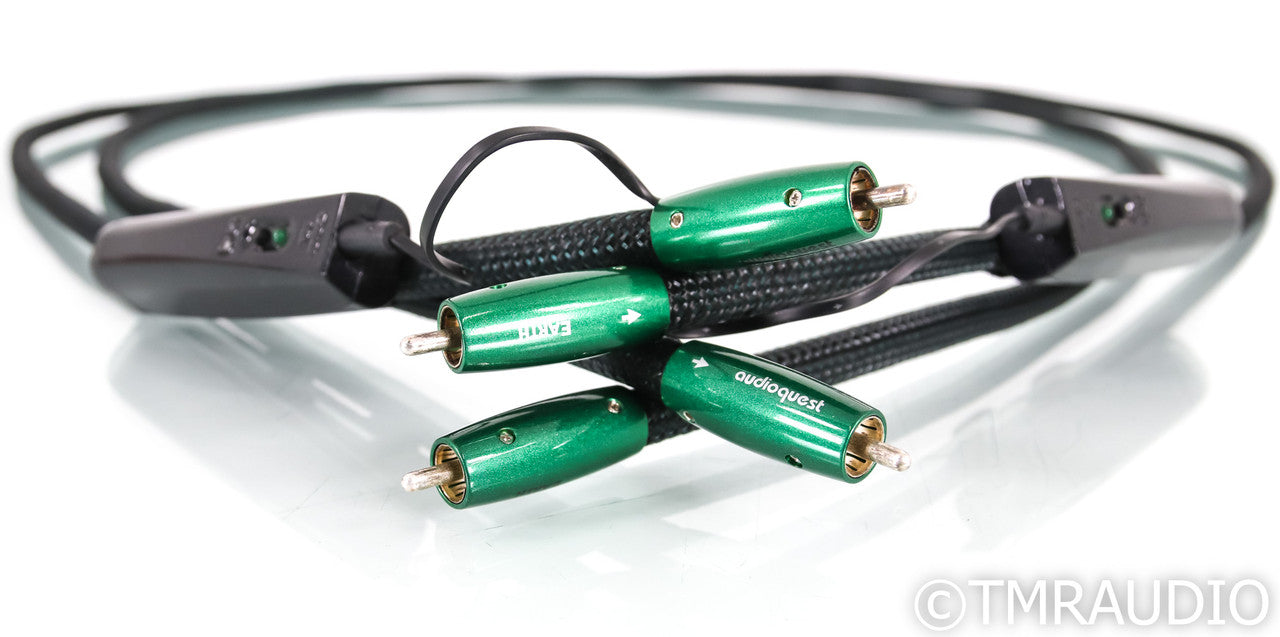 Audioquest Earth RCA Cables; 2m Pair Interconnects; 72v DBS