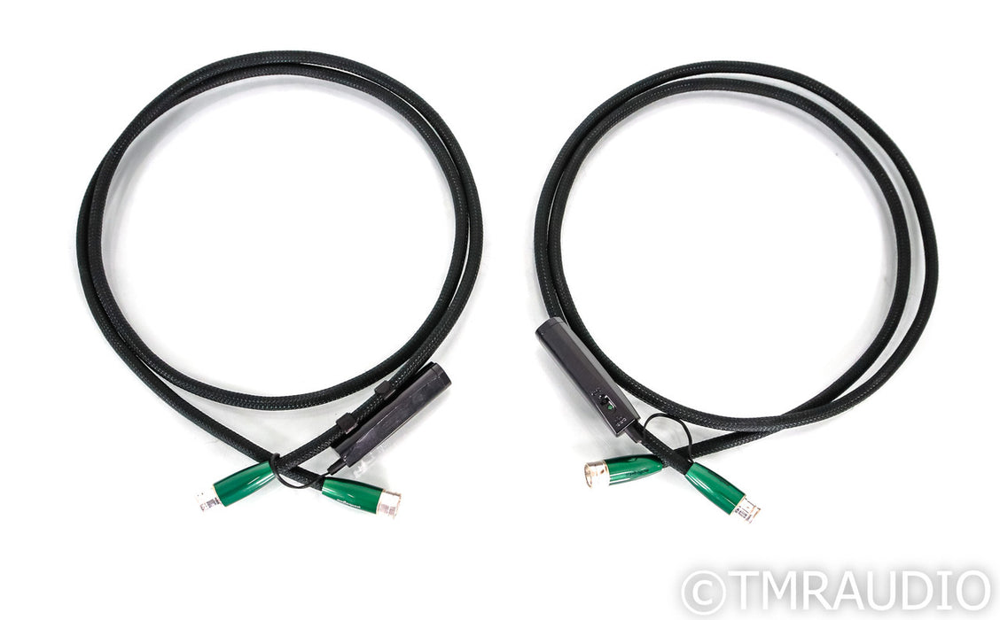 Audioquest Earth XLR Cables; 2m Pair Balanced Interconnects; 72v DBS