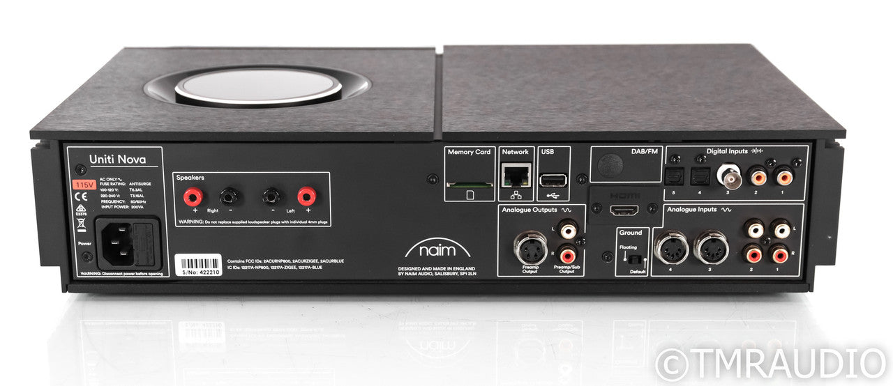 Naim Uniti Nova Wireless Integrated Amplifier; Remote; Black