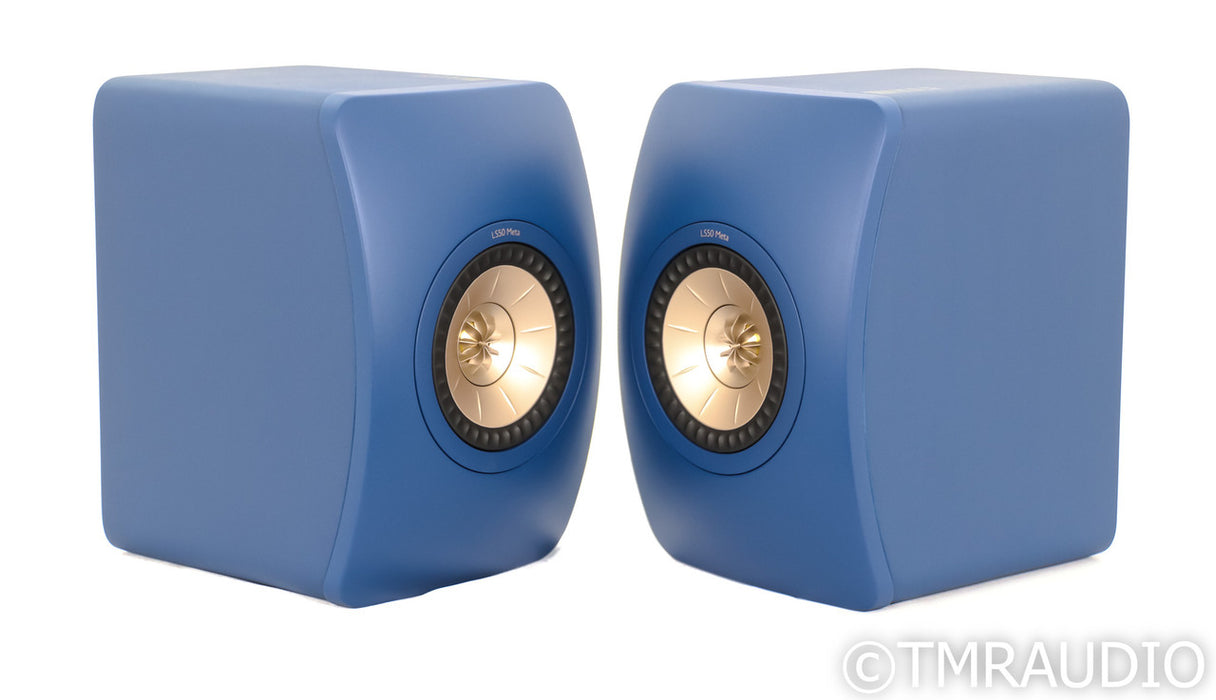 KEF LS50 Meta Bookshelf Speakers; Royal Blue Pair