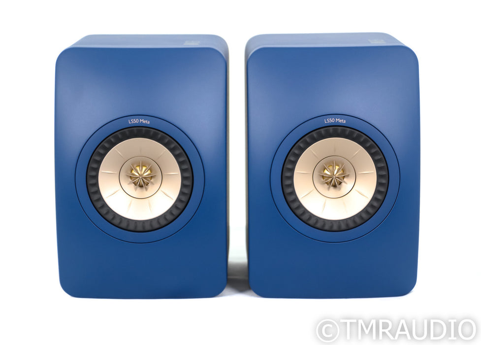 KEF LS50 Meta Bookshelf Speakers; Royal Blue Pair