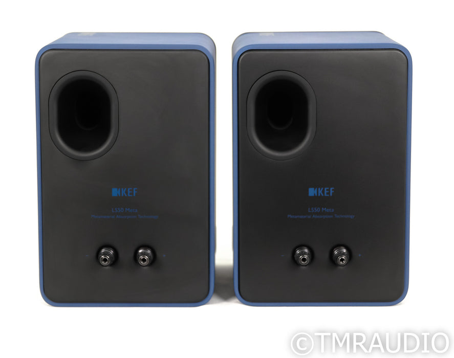KEF LS50 Meta Bookshelf Speakers; Royal Blue Pair