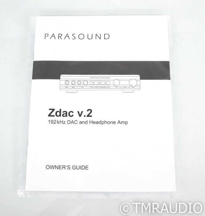 Parasound Zdac v.2 DAC; Black; Z-DAC