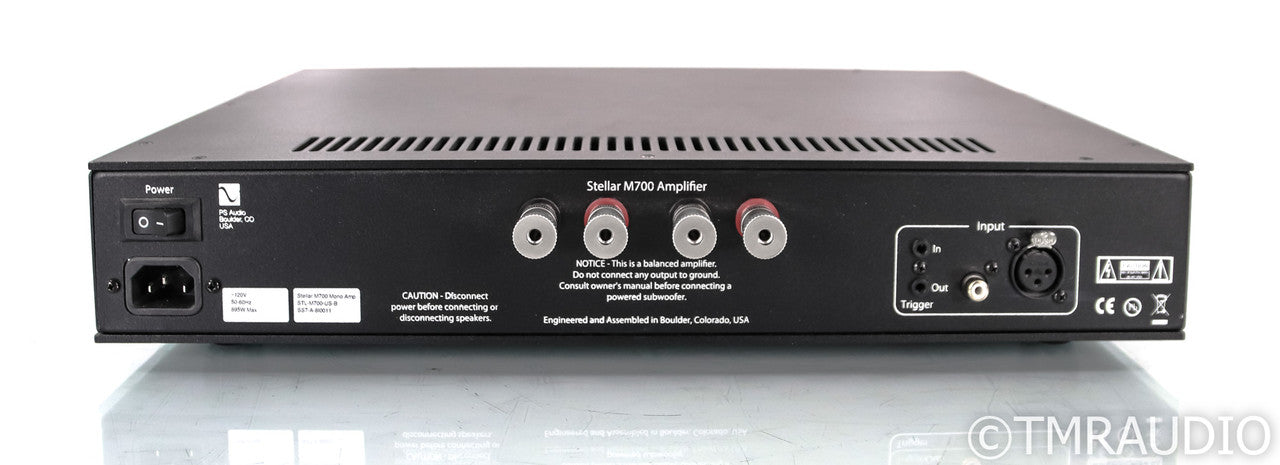 PS Audio Stellar M700 Mono Power Amplifier; Single; Black (Used)