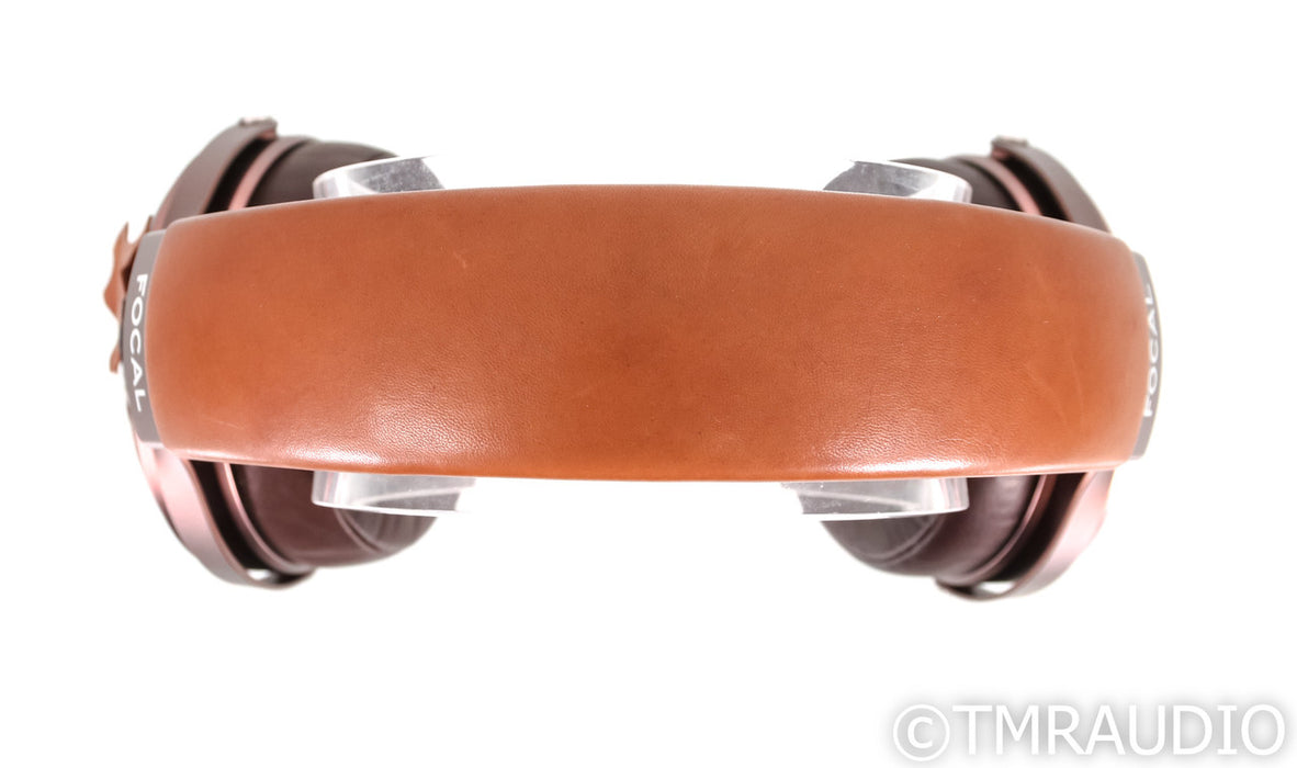 Focal Stellia Closed Back Headphones; Chocolate Leather