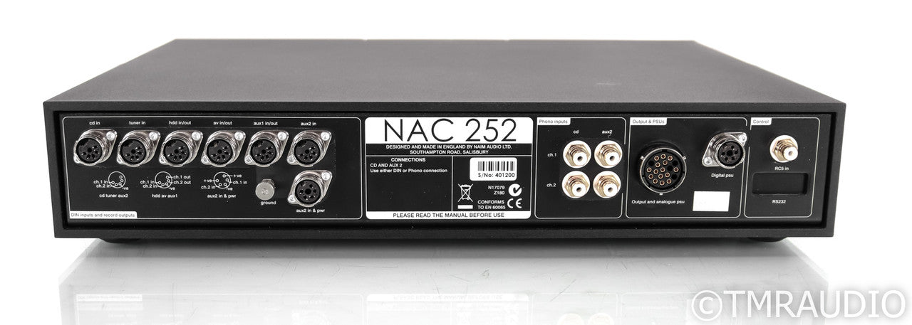 Naim NAC 252 Stereo Preamplifier; Remote (No PSU)