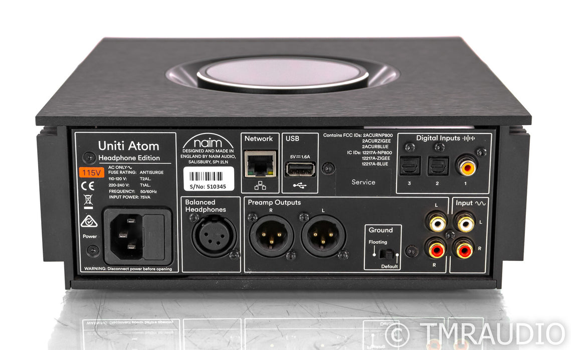 Naim Uniti Atom Wireless Network Streamer; Headphone Edition; Remote