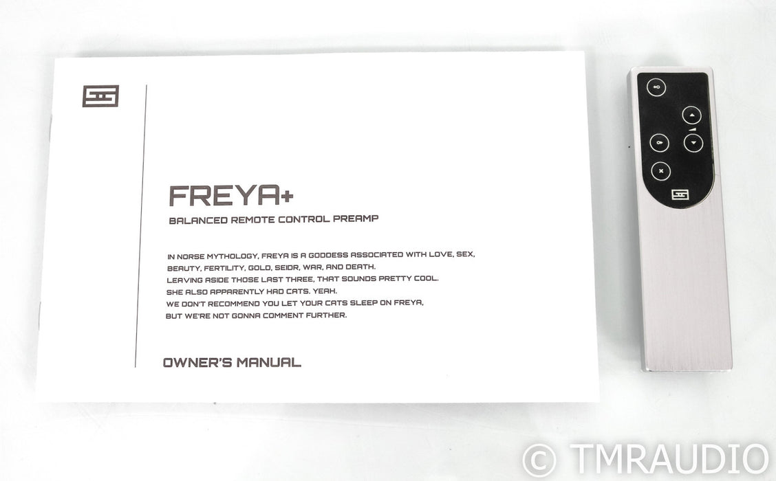 Schiit Freya+ Stereo Tube Hybrid Preamplifier; Remote; Silver; Freya +