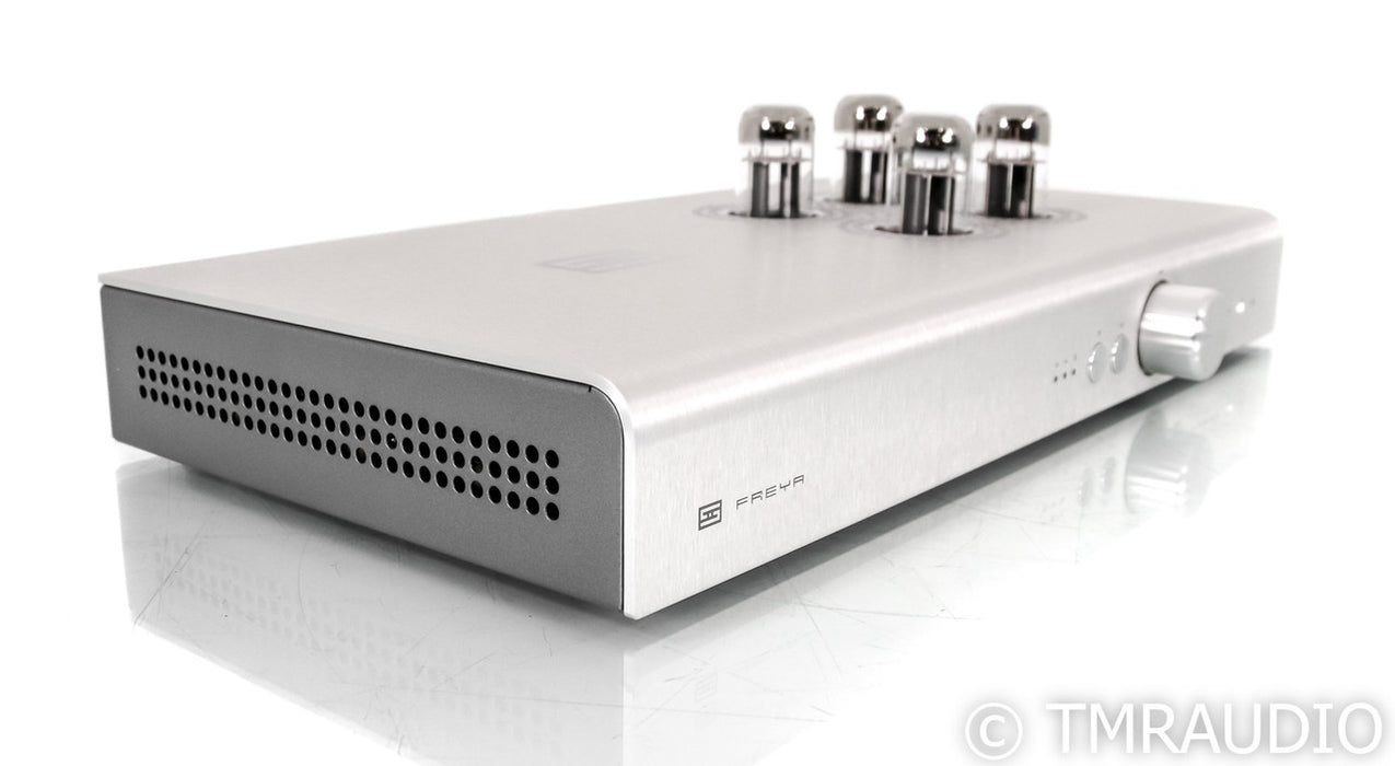 Schiit Freya+ Stereo Tube Hybrid Preamplifier; Remote; Silver; Freya +