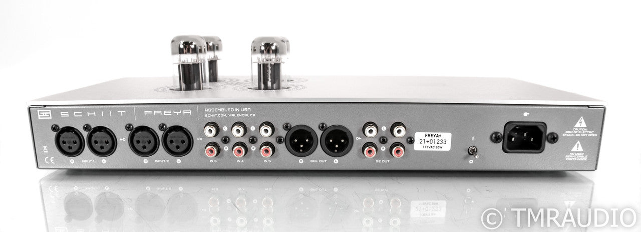 Schiit Freya+ Stereo Tube Hybrid Preamplifier; Remote; Silver; Freya +