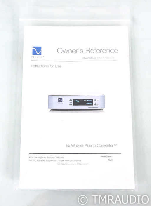 PS Audio NuWave MM / MC Phono Converter; A/D Converter