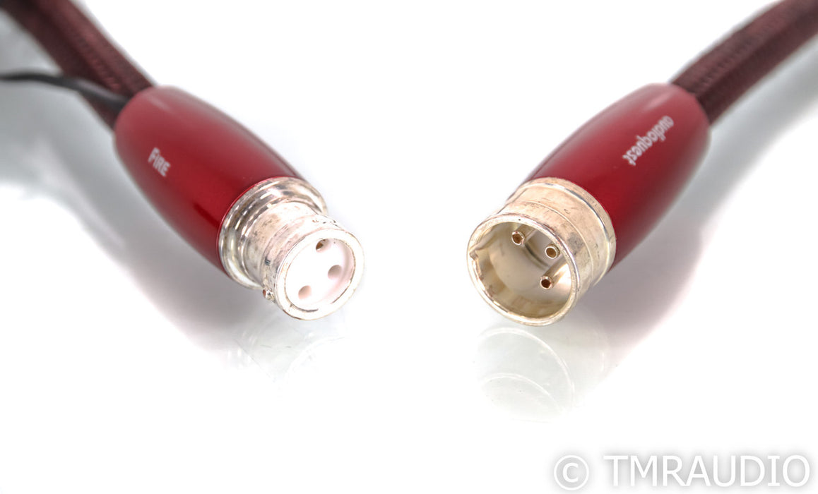 Audioquest Fire XLR Cable; 1m Single Balanced Interconnect