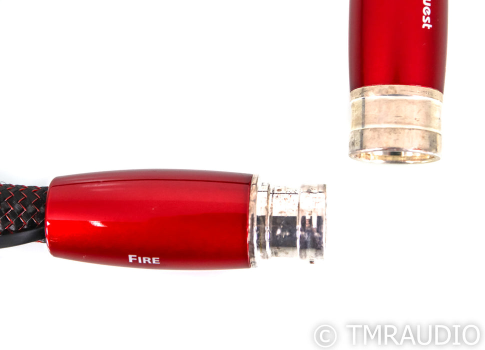 Audioquest Fire XLR Cable; 1m Single Balanced Interconnect