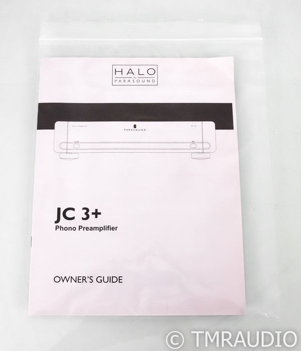 Parasound JC 3+ MM / MC Phono Preamplifier; Silver; JC3+