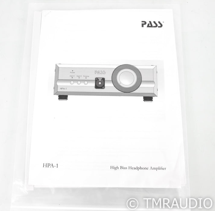 Pass Labs HPA-1 Headphone Amplifier; HPA1
