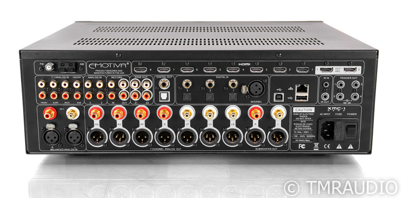Emotiva XMC-1 Gen 2 7.2 Channel Home Theatre Processor; Black; Remote