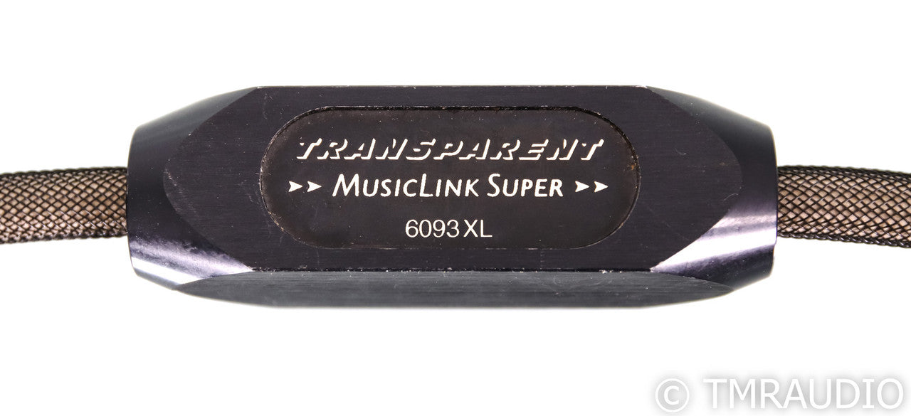 Transparent Audio MusicLink Super RCA Cables; 1m Pair Interconnects