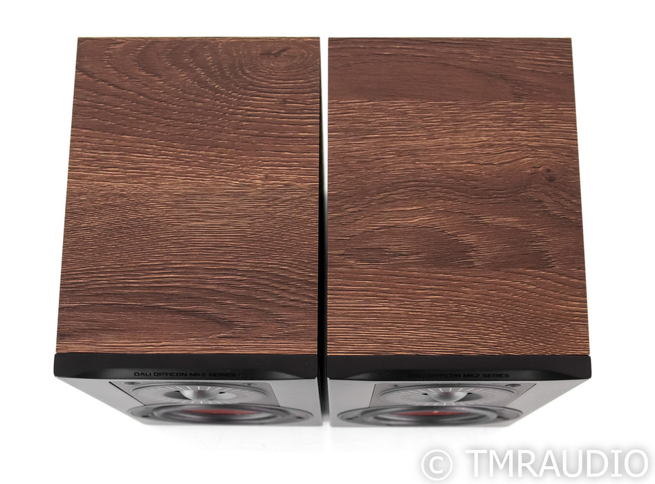 DALI Opticon 1 MK2 Bookshelf Speakers; Tobacco Oak Pair
