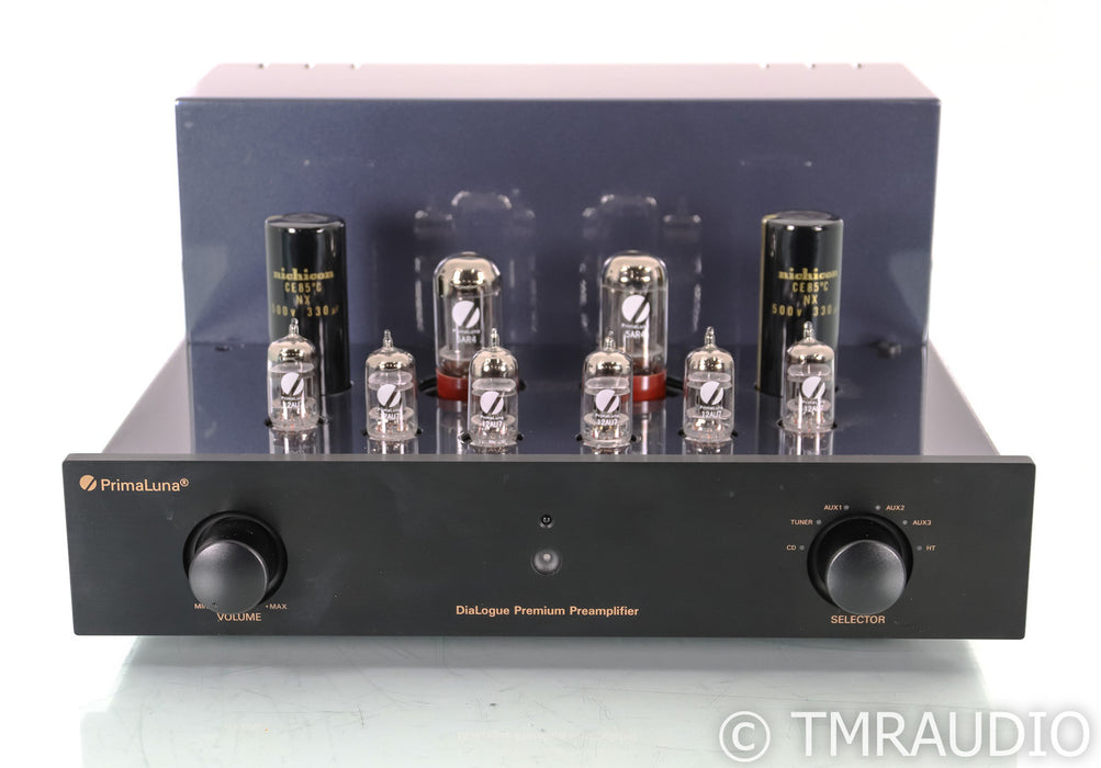 PrimaLuna DiaLogue Premium Stereo Tube Preamplifier; Remote; Black