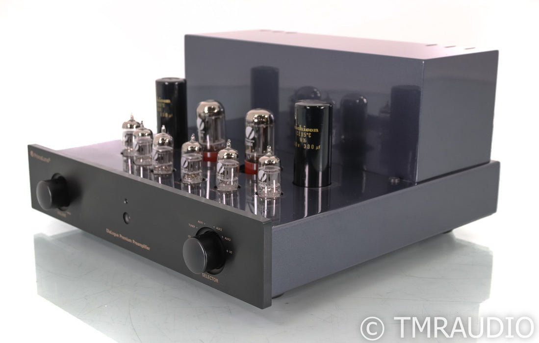 PrimaLuna DiaLogue Premium Stereo Tube Preamplifier; Remote; Black