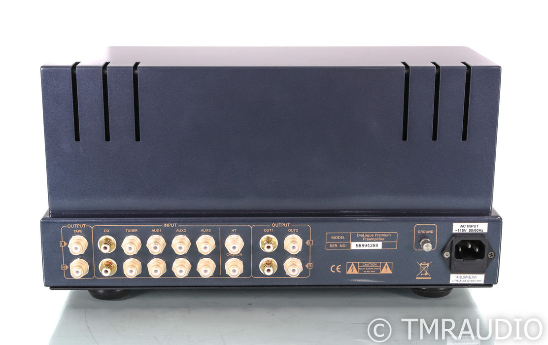 PrimaLuna DiaLogue Premium Stereo Tube Preamplifier; Remote; Black