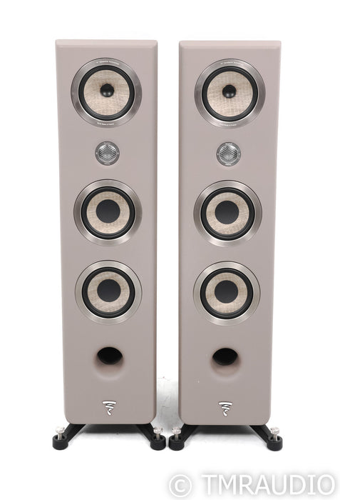 Focal Kanta N2 Floorstanding Speakers; Walnut & Taupe Pair; Kanta 2