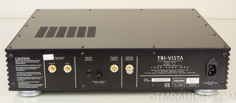 Musical Fidelity Tri-Vista 96-192kHz 24 Bit Digital-to-Analog Convertor DAC